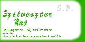 szilveszter maj business card